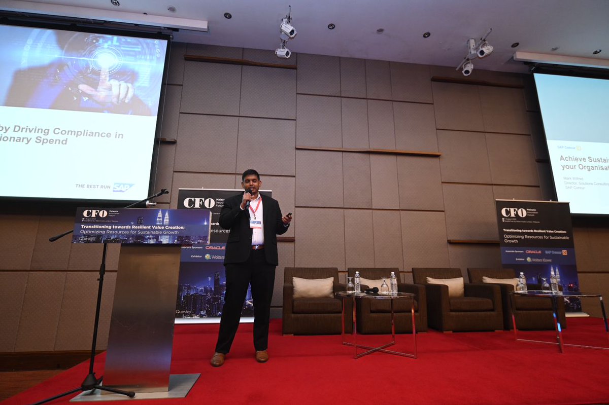 QuestexA's tweet photo. Mark Wilfred, Director, Solutions Consulting, Southeast Asia, SAP Concur sharing his expert insight on how to 'Achieve Sustainable Cost Reduction by Driving Compliance In Your Organization's Employee Discretionary Spend' https://t.co/MSqT40Uhva