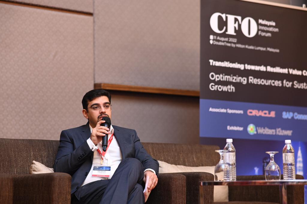 QuestexA's tweet photo. Aditya Khurana and Adrine Ong in a fireside chat, discussing 'CFO Versatility: Shifting the Spotlight to Sustainable and Inclusive Growth'

#QuestexAsia #CFOMY22 #chieffinancialofficer #liveevent #malaysia https://t.co/wZnfmzI7do