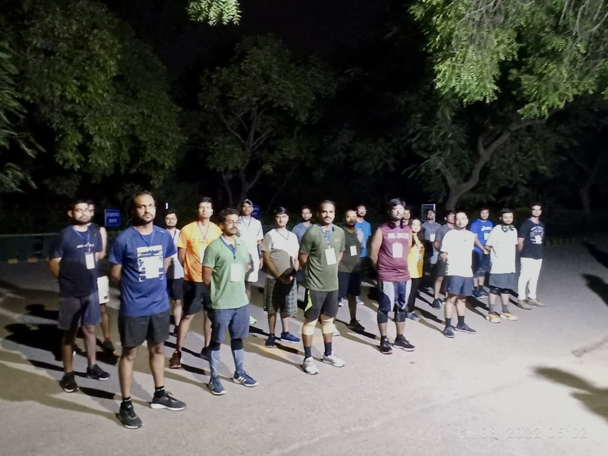 NzpDelhi's tweet photo. #25km #Walkingtest @NzpDelhi #IFSofficers Day2. @moefcc Congratulations to the officers of 2022 batch @CentralIfs https://t.co/UG79Sz1Oaw