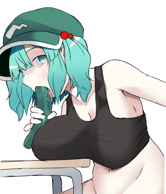これはきゅうりを食べるにとりさんです🥒 