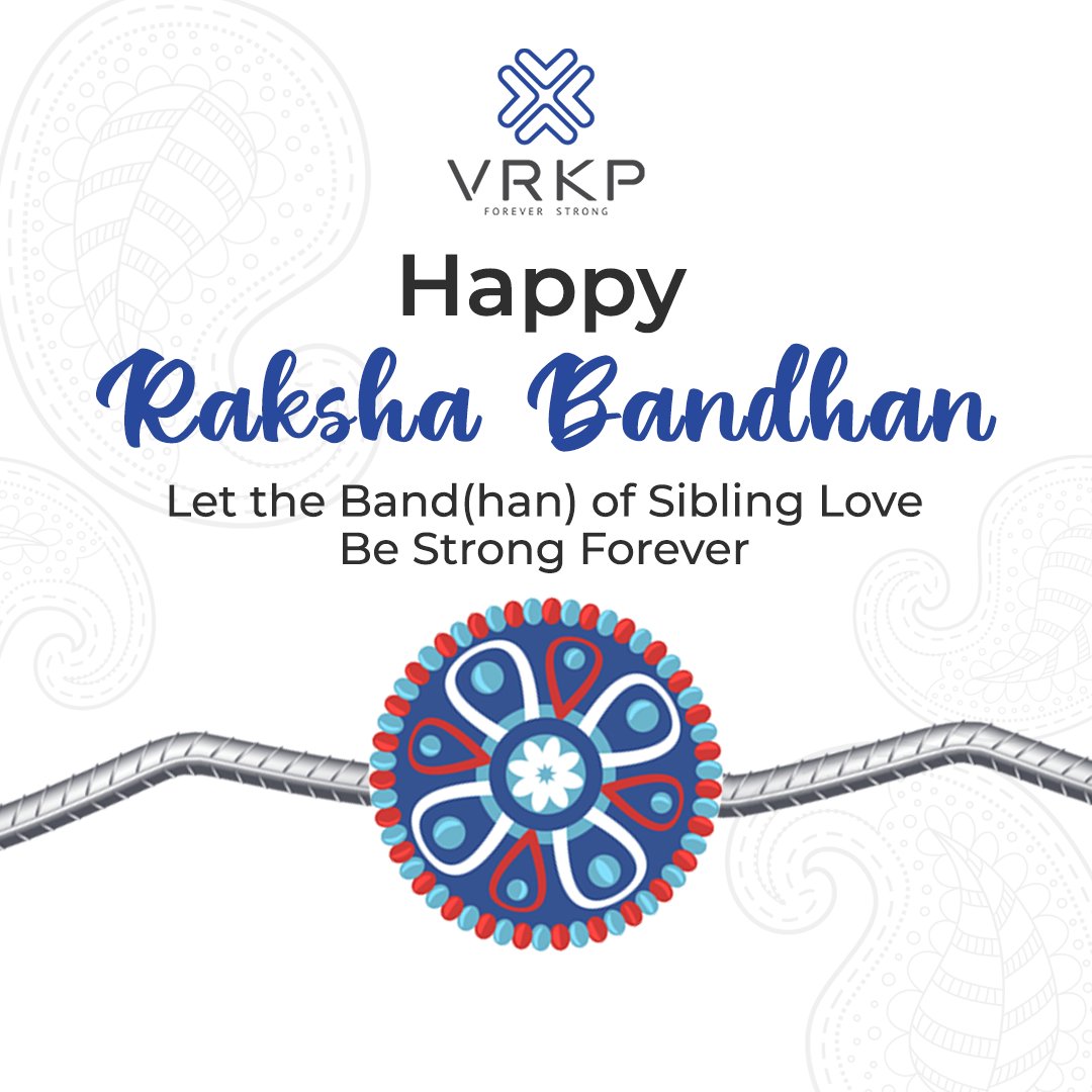 VRKP_Steel's tweet photo. For all those siblings who love and care for each other no matter what, here’s VRKP wishing a happy Raksha Bandhan.
#SteelCompany #VRKP #SteelManufacturer #ForeverStrong #TMTBars #SteelTMTBars #DualRibbedTMTBars #TwinRibbedTMTBars #Strength #SteelTmt #VRKPSteelTMT #RakshaBandhan https://t.co/jonjhhDRf7