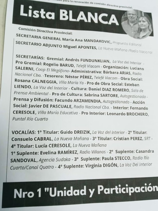 asamblea_srt's tweet photo. 10) Los integrantes de la actual comisión directiva (ver imagen) están por pasar a la historia. 
Creemos que no todos comparten esta locura y por ello los llamamos a reflexionar porque no es tiempo de iluminados que se crean dueños del gremio y la verdad. 
@sipreba @PrensaFATPREN https://t.co/cNNJqoR6gZ