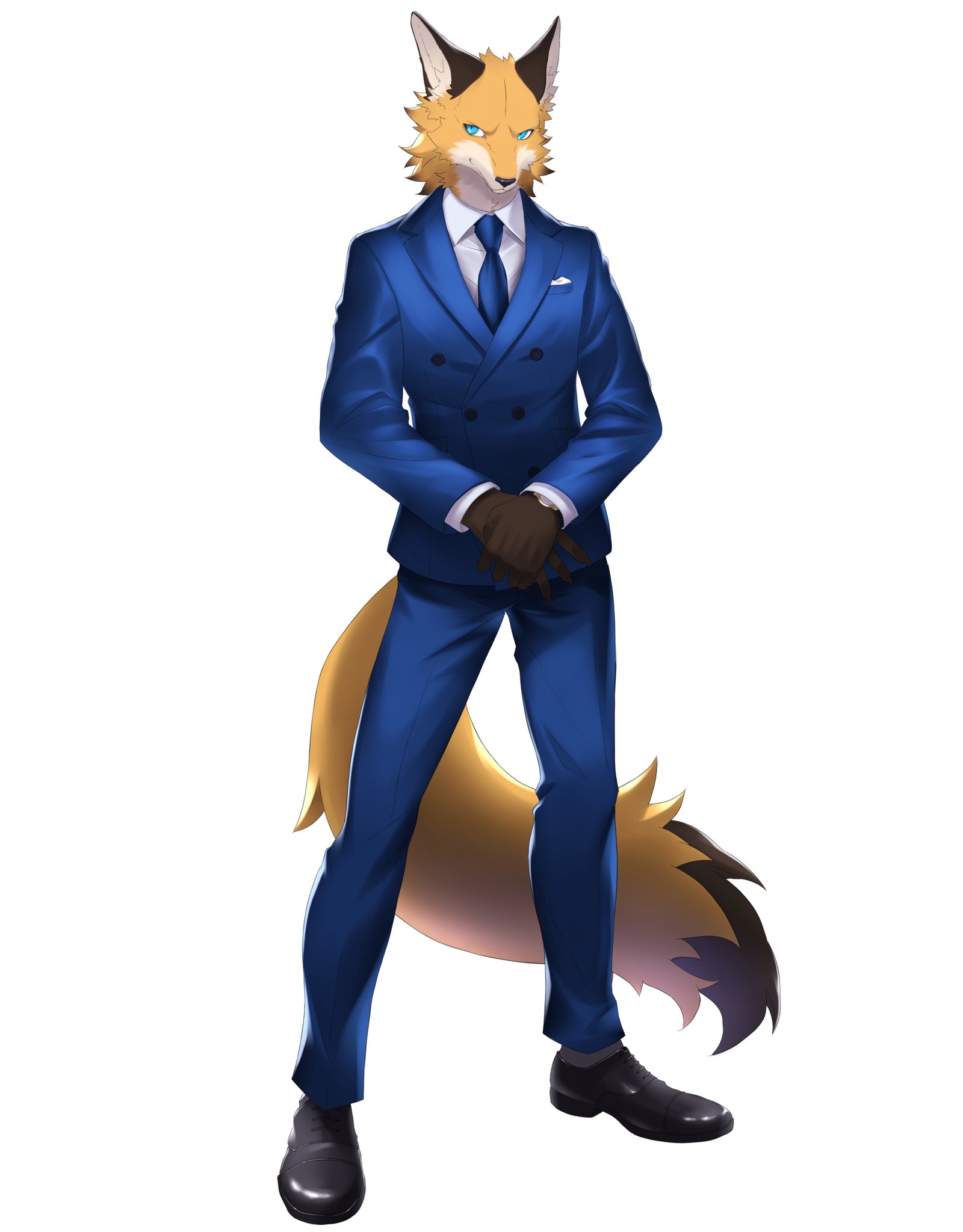 プロひきpakochan P 12 けもケ12 からくるとさん Ktからのコミッションで製作しました 狐紳士 オリジナル です 英国式スーツの生地の硬さや質感や クールだけどどこか影があるような表情など からくるとさんこだわりのポイントを再現しています