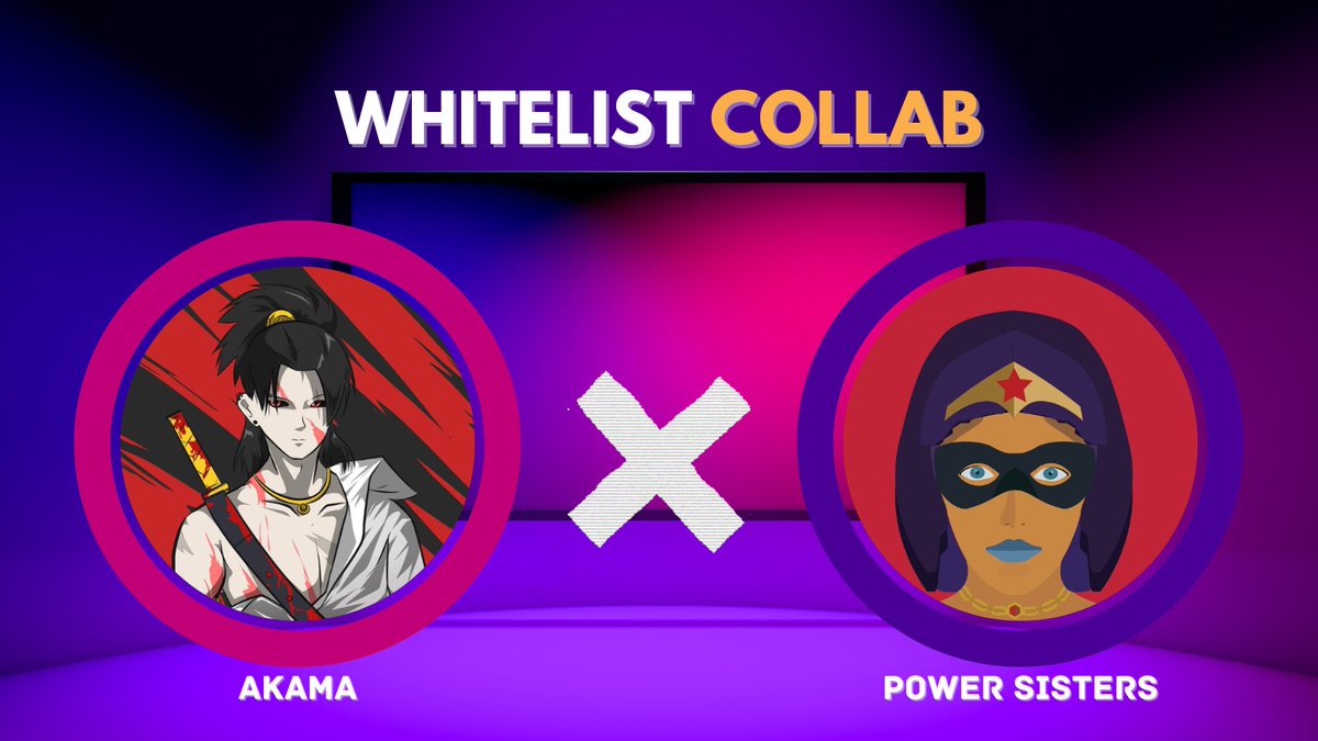 🥷Power Sisters 🤝AKAMA🥷

🏆10 AKAMA WL Giveaway🏆

To enter:
✅ Follow @aioalpha &amp; <a href="/PowerSistersNFT/">Power Sisters NFT | SOLD OUT</a>
✅ Like + RT + tag 3 friends
✅ Join➟ discord.com/invite/akama
✅ Say 'Hi From Power Sisters'

⌛️Ends in 24 hrs

#NFTCommunity #nft #nfts #NFTGiveaway #NFTdrop