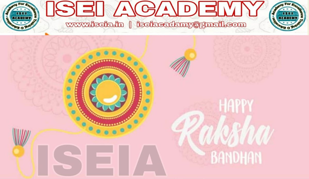 JahidaKhan12's tweet photo. #Happy_Raksha_Bandhan_2022
"May your wishes come true and may each of your days be filled with joy and smiles too. Happy Rakhi!
🌐 : https://t.co/s7XREvA0Yp
#HappyCelebration #RakshaBhandhan #Sistet_brother #Rakhi #Happiness #Function #Education #Training #ISEIAcademy #ISEIA https://t.co/4MZXD2MWJt