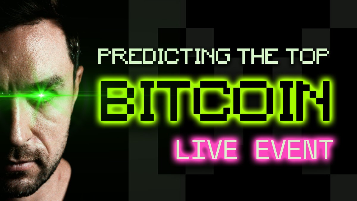 🚨 Pro Trader Predicts Upcoming Bitcoin Top - Live Stream &amp; $5000 USDT Giveaway 

🐦 RT if you are joining!! 

⏰ 8:30pm Est Thursday

👉🏻 youtu.be/cxYLwapARqk 

#altcoins #bitcoin #crypto #btc #ETH