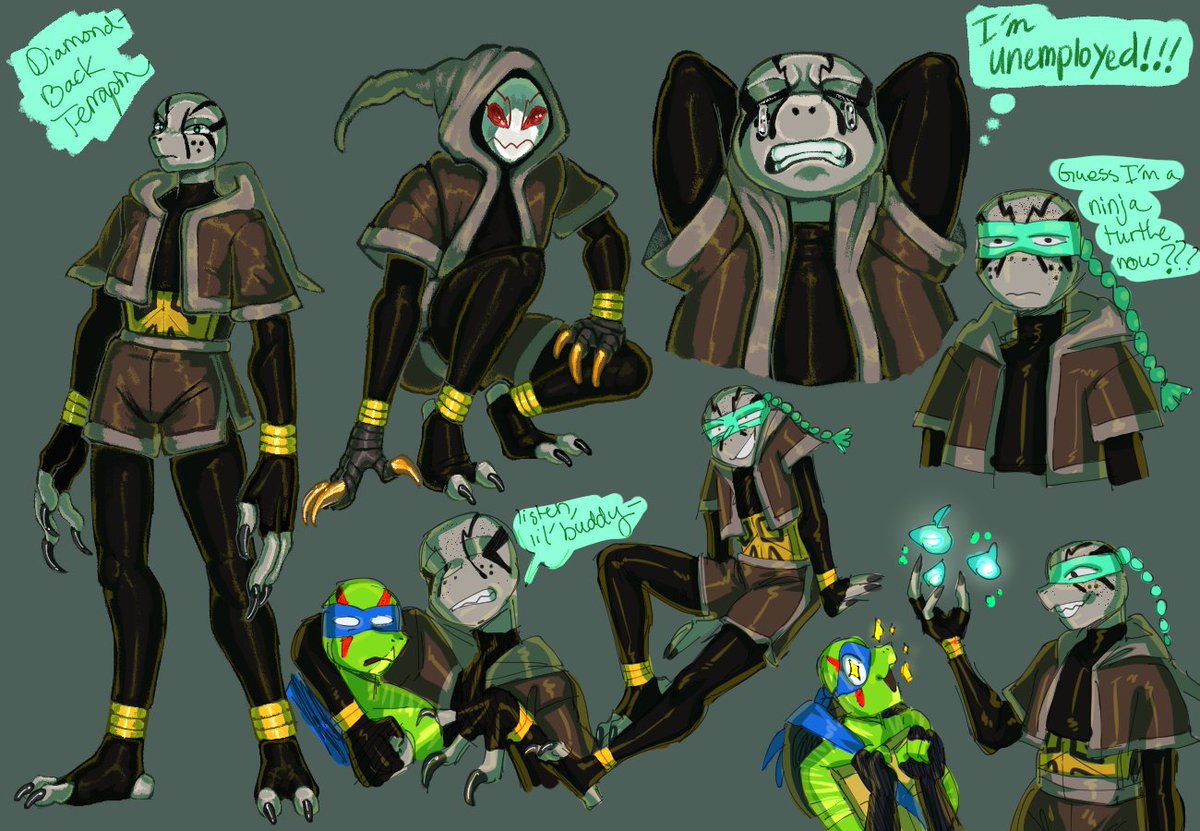 I still kinda like my old rise fanarts for Jennika, Leatherhead