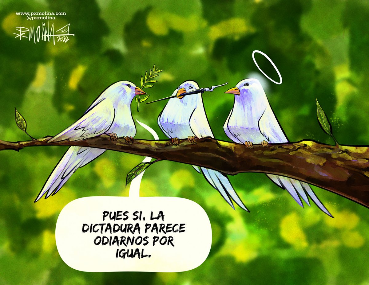 La dictadura odia la paz, por eso siembra zozobra por toda Nicaragua, odia la libertad de expresión y de información, porque desnuda estos comportamientos criminales y odia al Espíritu Santo porque bueno, todo lo que es de las sombras odia la luz... #SOSNICARAGUA