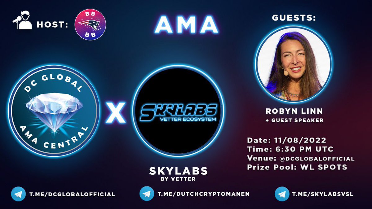 DCryptomanen's tweet photo. 🔊AMA  ANNOUNCEMENT🔊

💎SKYLABS 💎 

Vetter Ecosystem is launching Skylabs VSL Token and staking on August 21st. 
The non-custodial Skylabs Launchpad guarantees allocations to all $VSL stakers in conjunction with the ecosystem’s exclusive projects

JOIN: https://t.co/Xn1U8S6tB6 https://t.co/yfVP0qTQ1o