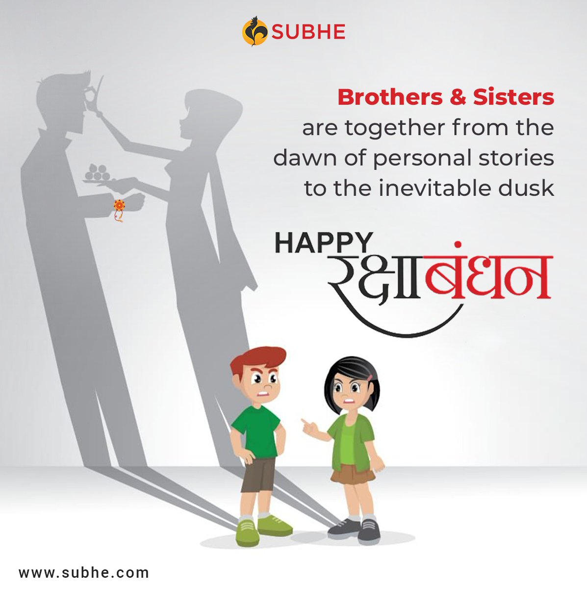 subhelearning's tweet photo. We Giggle, We Cry, We Play &amp; We Fight. The moments of happiness and sorrow we shared have created an unbreakable bond. On this pious occasion of #rakshabandhan thank one another for being a best friend &amp; a guardian throughout.
Happy Raksha Bandhan!

#rakshabandhanspecial #Subhe https://t.co/4hoSUKzLDV