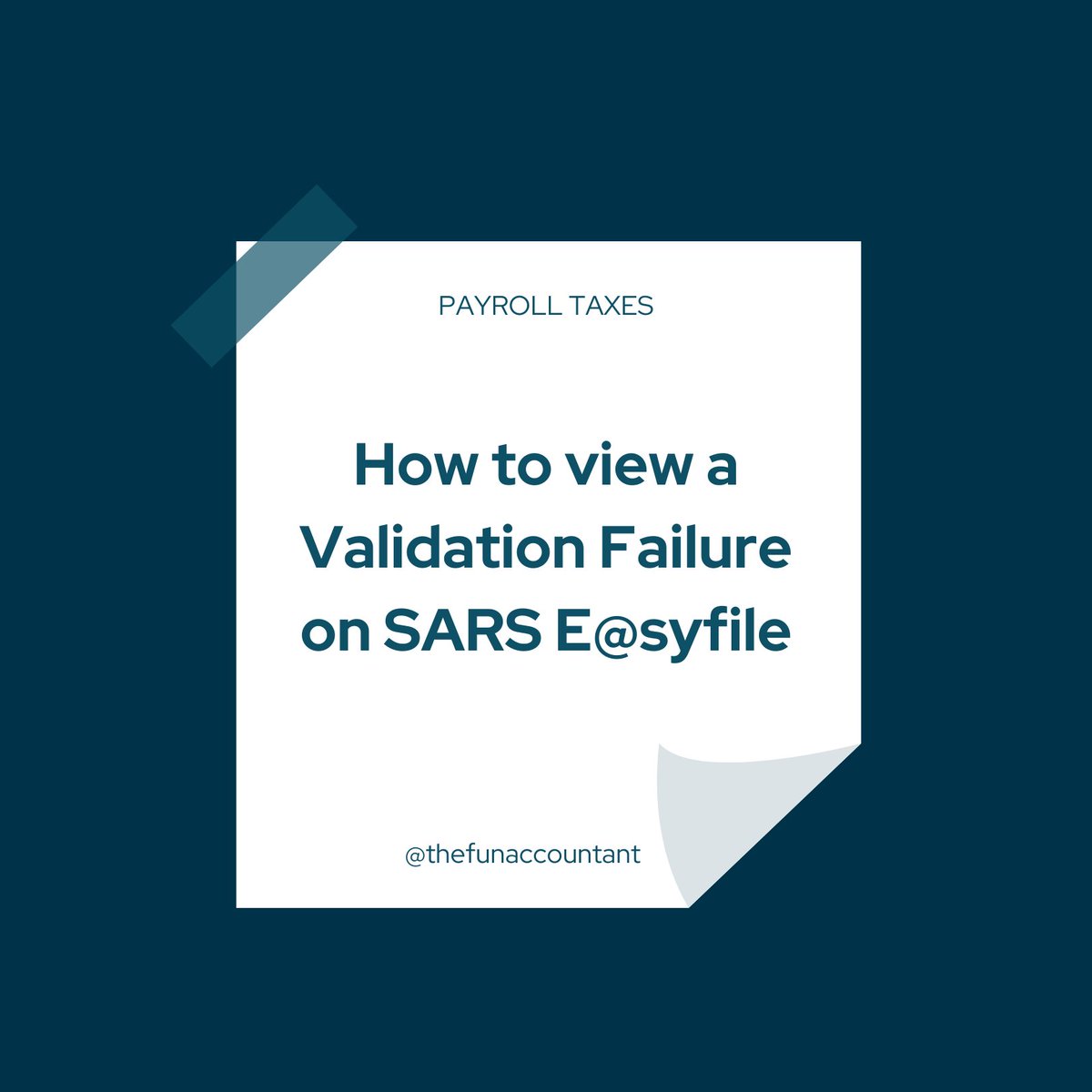 fun_accountant's tweet photo. This series originated because we experienced a validation failure and spent a lot of time researching online, holding for support and still coming up short. We found the solution and would like to share it with you, saving you the hassles 😵 and time ⌚ to search for one. https://t.co/tTtJdRXd9s
