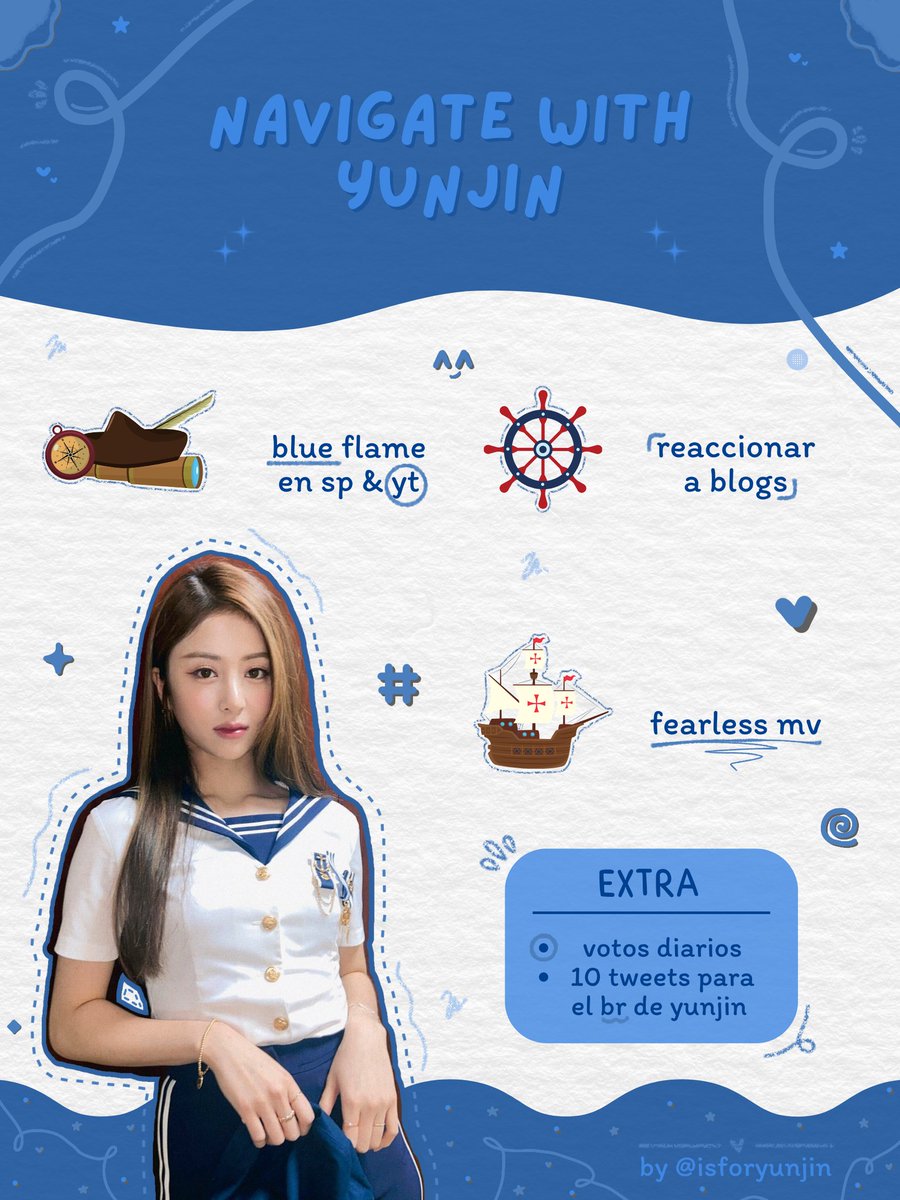 unowimr's tweet photo. ( ⚓ ) navigate with yunjin
. . . by @isforyunjin

르세라핌 허윤진 #HUHYUNJIN #허윤진 #르세라핌 @le_sserafim @IM_LESSERAFIM #1 https://t.co/nfdf0poEoA
