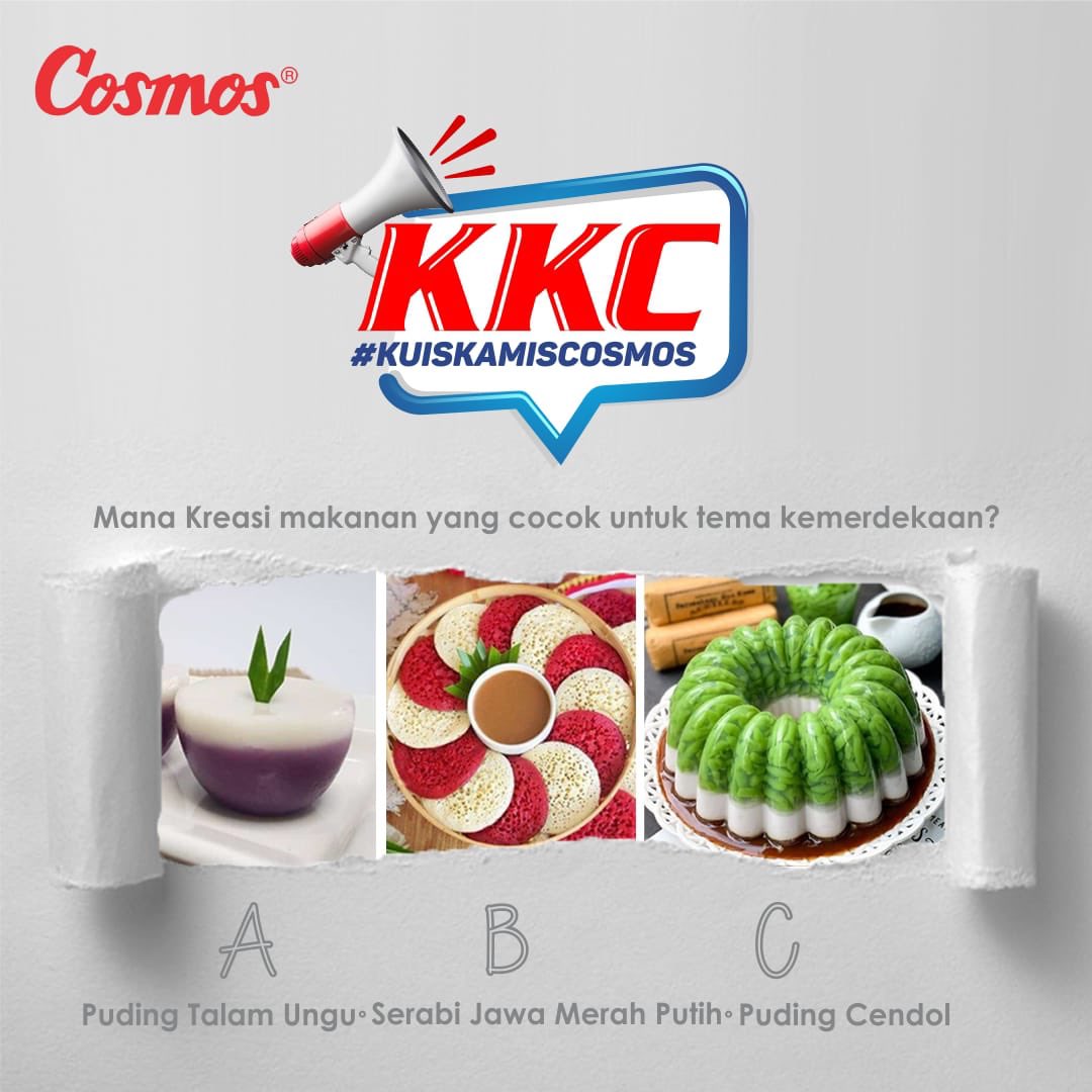 cosmosonline's tweet photo. Tebak kuliner tema kemerdekaan dan raih blender cantik!
Caranya :
●Pastikan kamu sudah follow all sosmed Cosmos (Instagram, Twitter, Tiktok @CosmosOnline. Facebook @mycosmos. Youtube: BelanjaCosmos) dan like postingan ini https://t.co/4whGGOVrVk
