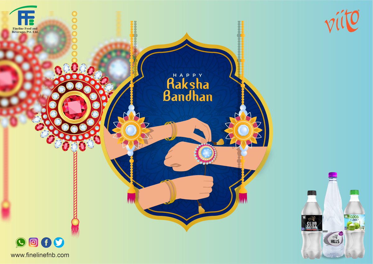 Viitoffb's tweet photo. Be it in the relationship between a brother and a sister, or in the brotherhood of communities and nations Rakhsha Bandhan has come to represent a much broader perspective over the years.#viitochankaar #viitococojina #viitohills #viito #watersaver #viitojuices #rakshabandhan2022 https://t.co/Rj9C8gJAxK