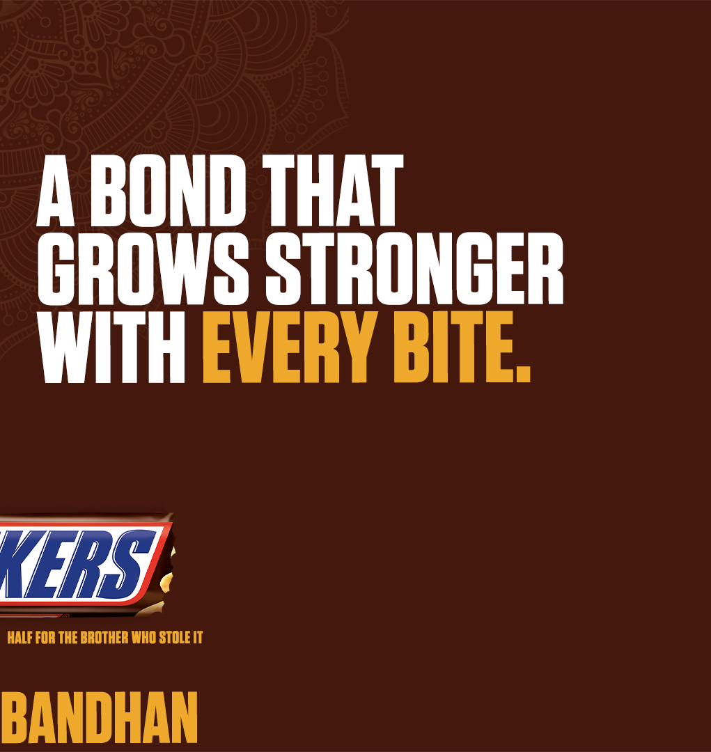 Snickers_IN's tweet photo. Protection from hunger, also counts in the vow of Raksha Bandhan. Gift that hungry sibling, the perfect solution for their hunger.
#Rakhi #RakshaBandhan2022 #RakshaBandhan #SnickersIndia #hungry #snickerslover #snickersbar #delicious #grabasnickers #Hangry https://t.co/MvDrzBv4Sv