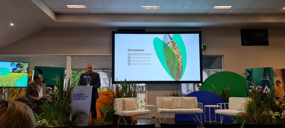 Nat_Irrigators's tweet photo. Did you know Australian rice uses 50% less water on average than that grown overseas?

Great stories of farm efficiency &amp; tech innovation being used to feed Australia &amp; the world, while powering regional jobs &amp; communities at #riceconf22 @ricegrowers #agriculture #water #auspol https://t.co/rZipPNvEvK