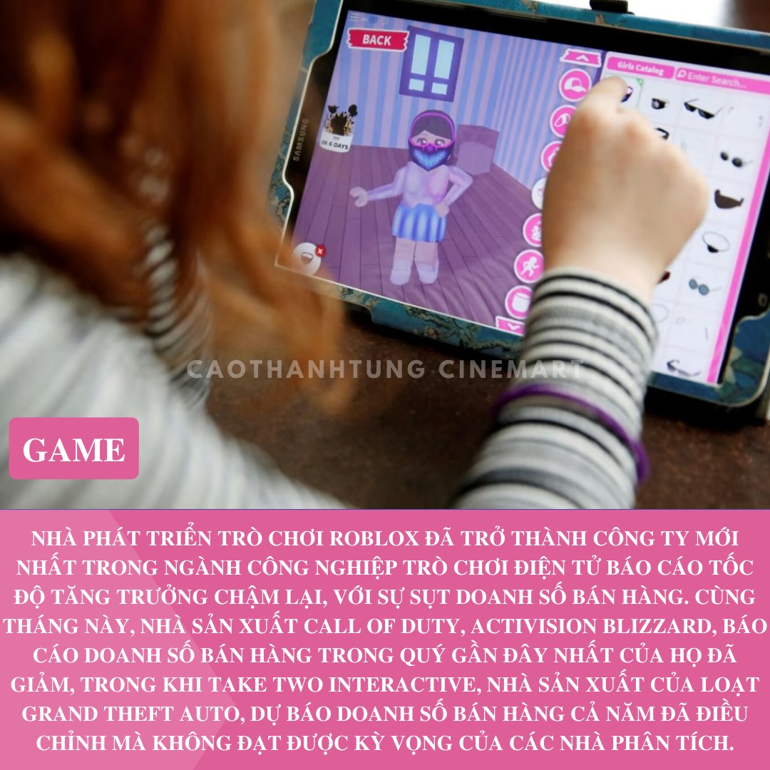 ecttvn's tweet photo. Cổ phiếu Roblox đã giảm 17% trong giao dịch sau giờ làm việc xuống còn 39,36 USD vào thứ Ba, khiến chúng giảm hơn 40% kể từ mức giá đóng cửa gần 70 USD khi niêm yết trực tiếp diễn ra vào tháng 3 năm 2021.
Theo: FT/ Reuters
#caothanhtungcinemart #game #roblox https://t.co/n73ySqDkB1