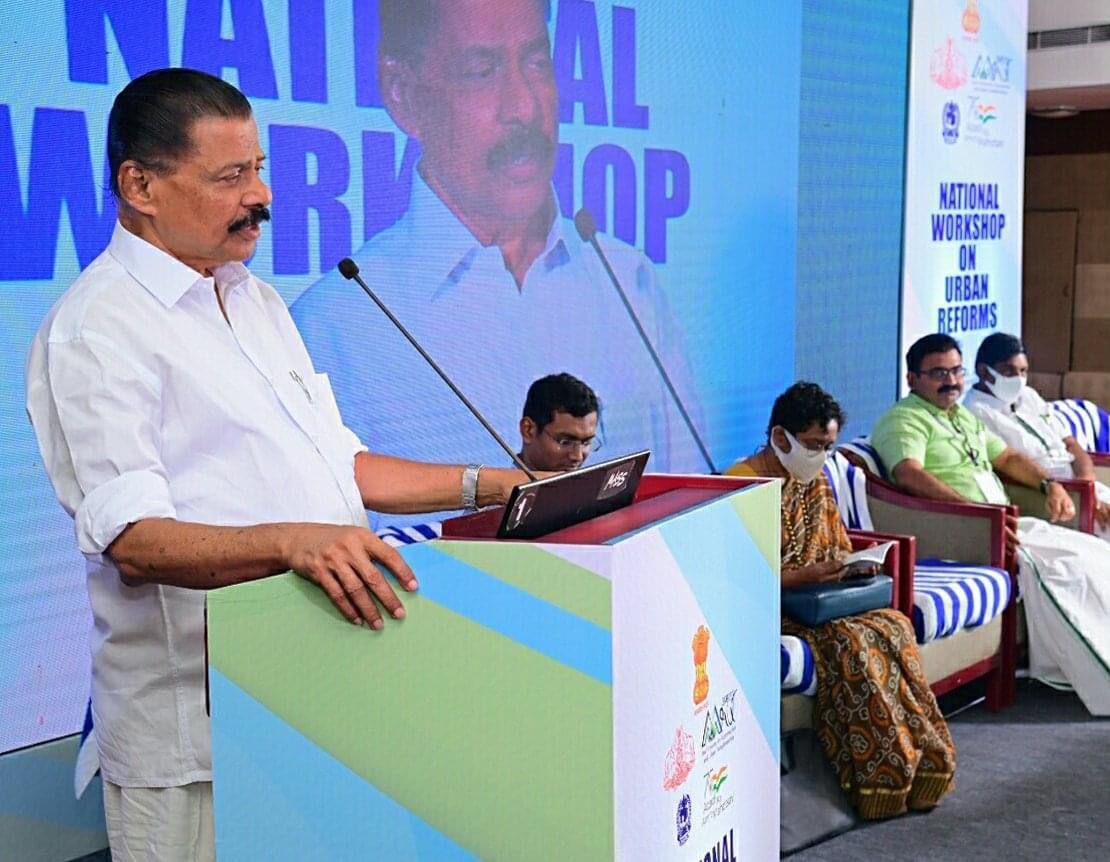 National workshop on 'Urban Reforms' organised by #AMRUT state mission was inaugurated in Trivandrum. We ought to improve the cleanliness and appearance of our cities. The event offers the chance to learn about innovative projects and best practises in states like #Kerala.