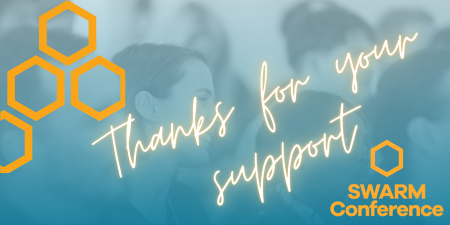 Our thanks to founding #swarmconf supporter <a href="/Quiip/">Quiip</a> for helping us bring this gathering to life across a decade. That's some serious commitment to the power of community 💙 #cmgr