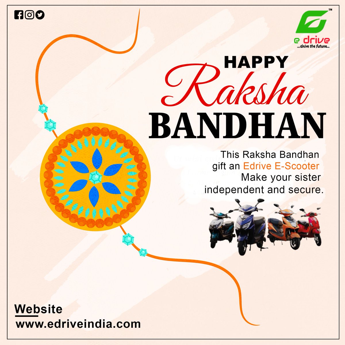 EdriveIndia's tweet photo. Raksha Bandhan is an occasion that celebrates the beautiful relationship of brother-sister.

𝐄𝐝𝐫𝐢𝐯𝐞 𝐈𝐧𝐝𝐢𝐚 𝐢𝐬 𝐰𝐢𝐬𝐡𝐢𝐧𝐠 𝐇𝐚𝐩𝐩𝐲 𝐑𝐚𝐤𝐬𝐡𝐚 𝐁𝐚𝐧𝐝𝐡𝐚𝐧 𝐭𝐨 𝐚𝐥𝐥!!!

#edriveindia #rakshabandhan #rakhi #rakshabandhanspecial #rakhispecial #love #rakhigifts https://t.co/gQ6OVndd2j