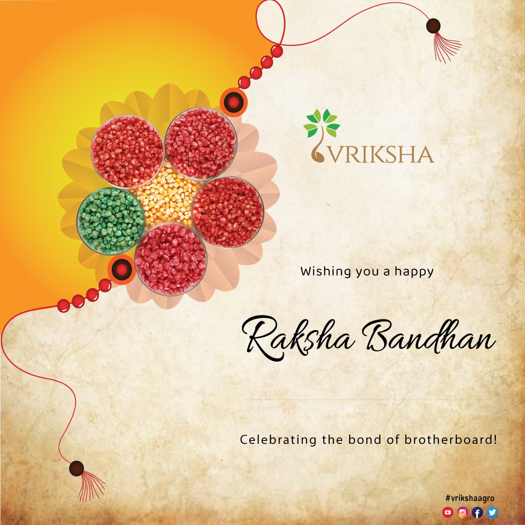 VrikshaAgro's tweet photo. Happy Raksha Bandhan👫
#happyrakshabandhan #brothersisterlove #rakhi2022 #festival #rakhicelebration #gifts #rakhihampers #rakhis #gift #rakhidesigns #vrikshaagro #seedcoating #agroinputs #indianfestival #fashion #sisterslove #brotherslove #vrikshaagrosciences https://t.co/u10RswyuDJ