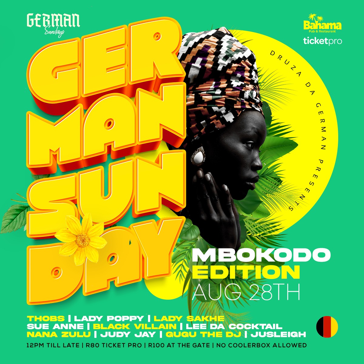 Andrewsephamo's tweet photo. There is no force more powerful than a woman determined to rise✊✊

“The Mbokodo Edition” Women In The Deep 👗 🔥🔥

German Sundays  #SundaysLikeNoOther

#Womadla
#WomansMonth
#SundayShandies
#NothingPersonal
#GermanSundays🇩🇪🇩🇪

28 August 2022 BahamaBar Kwathema https://t.co/4ZsY7CVFbf