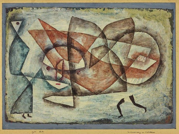 Paul Klee.
Erinnerung ve Erlittenes,1931