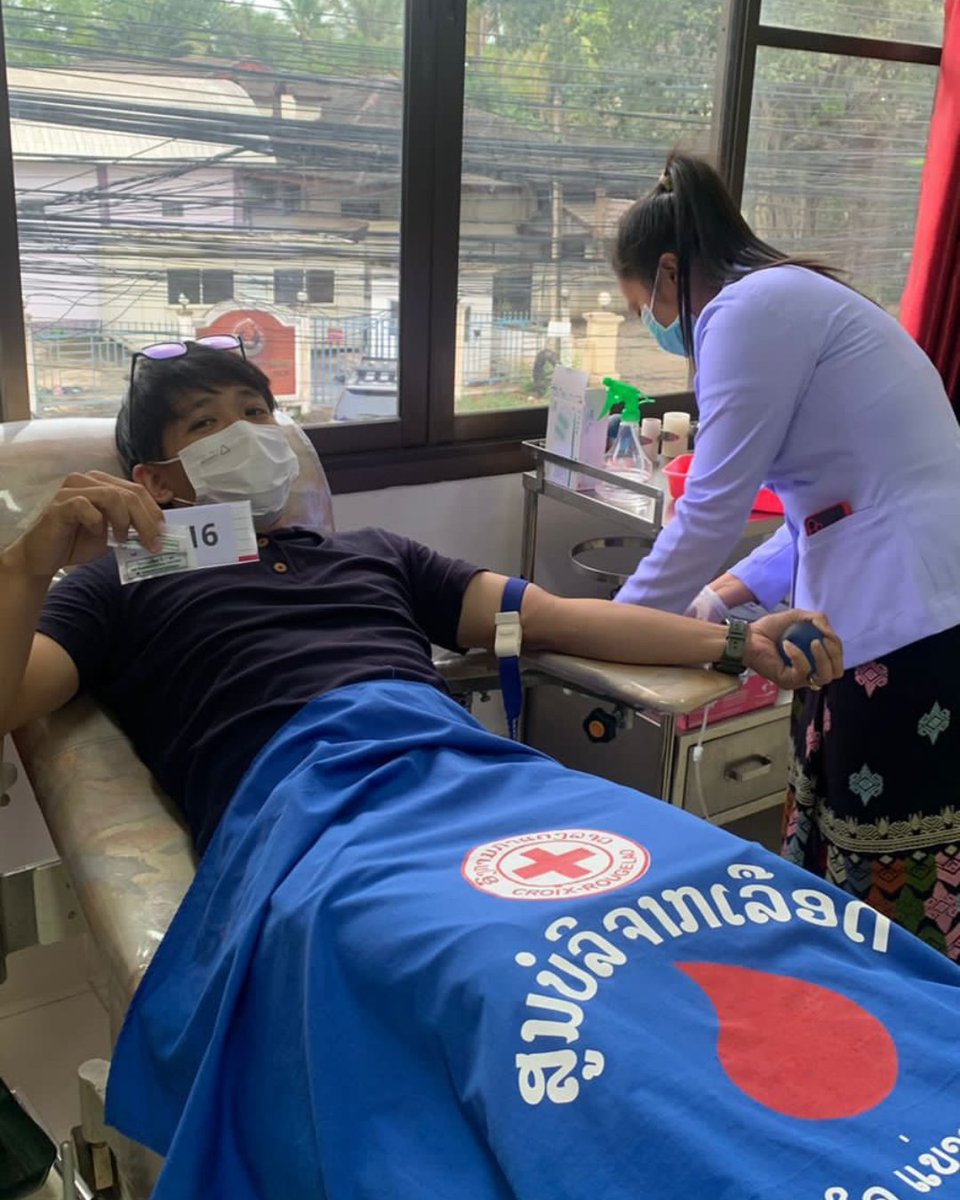 vislaos's tweet photo. Today our #VISCares community successfully donated their blood to patients in need of blood transfusions at the #LaoRedCross National Blood Transfusion Centre. We are a proud supporter of the Lao Red Cross organization and prioritize the well-being of ourselves and our community! https://t.co/w7X0Os6kVl