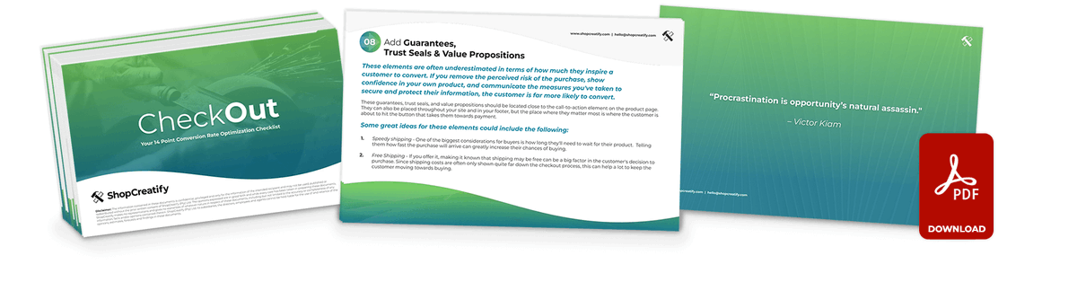 ShopCreatify's tweet photo. Squeeze every drop of performance out of your Shopify store by making some, or even all of the recommendations in this checklist/guide.
Download CheckOut here - https://t.co/mHK0UzAW7L...
#shopify #shopifyplus #ecommerce #conversionoptimization #conversionrateoptimisation https://t.co/qkXDWX0RbA
