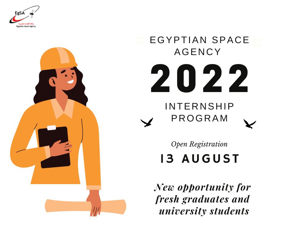 تعلن وكالة الفضاء المصرية عن بداية العمل ببرنامج تدريبي محدود لتبني المتميزين من خريجي الجامعات المصرية
لمعلومات اكثر  facebook.com/10005956303098…
#Training #space #egyptianspaceagency