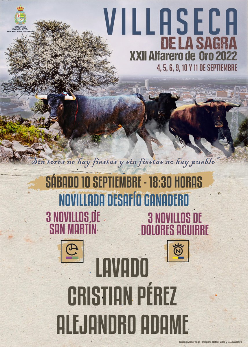 Novillos de SAN MARTÍN   <a href="/SanMartinToros/">Ganadería San Martín</a> (Encaste Santa Coloma) preparados para el XXII CERTAMEN ALFARERO DE ORO 2022.
2/2

#Villaseca #Variedad #Encastes