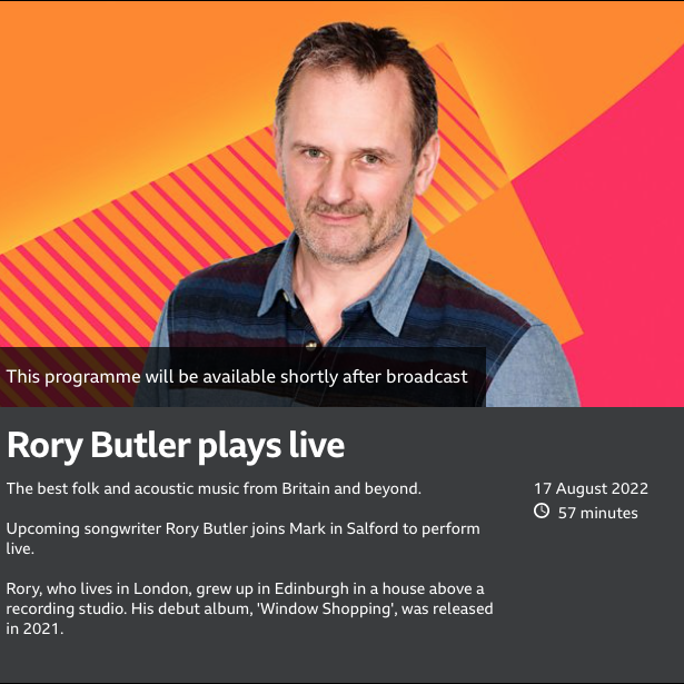 RoarButler's tweet image. Well this is exciting.  next Wednesday 17th I will be driving down to sunny Salford to sing songs to @themarkrad  .  Apparently you can tune in too! great!
@BBCRadio2 #folkshow 
bbc.co.uk/programmes/m00…