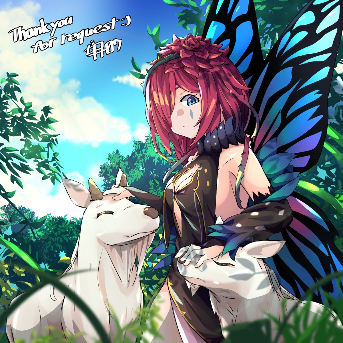 Skeb納品しました ファイアーエムブレムヒーローズのスカビオサ描かせていただき ゼロナナのイラスト