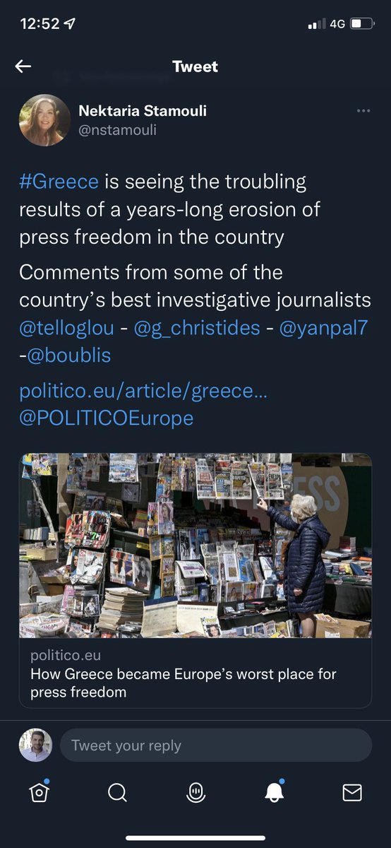 The amount of bullying, sexism & lies aimed at @nstamouli for her piece on the media situation in 🇬🇷 is nauseating even by twitter standards. And ofc by definition inversely proportional to her worth and integrity. Keep it up guys we‘ll start worrying the moment you stop spitting