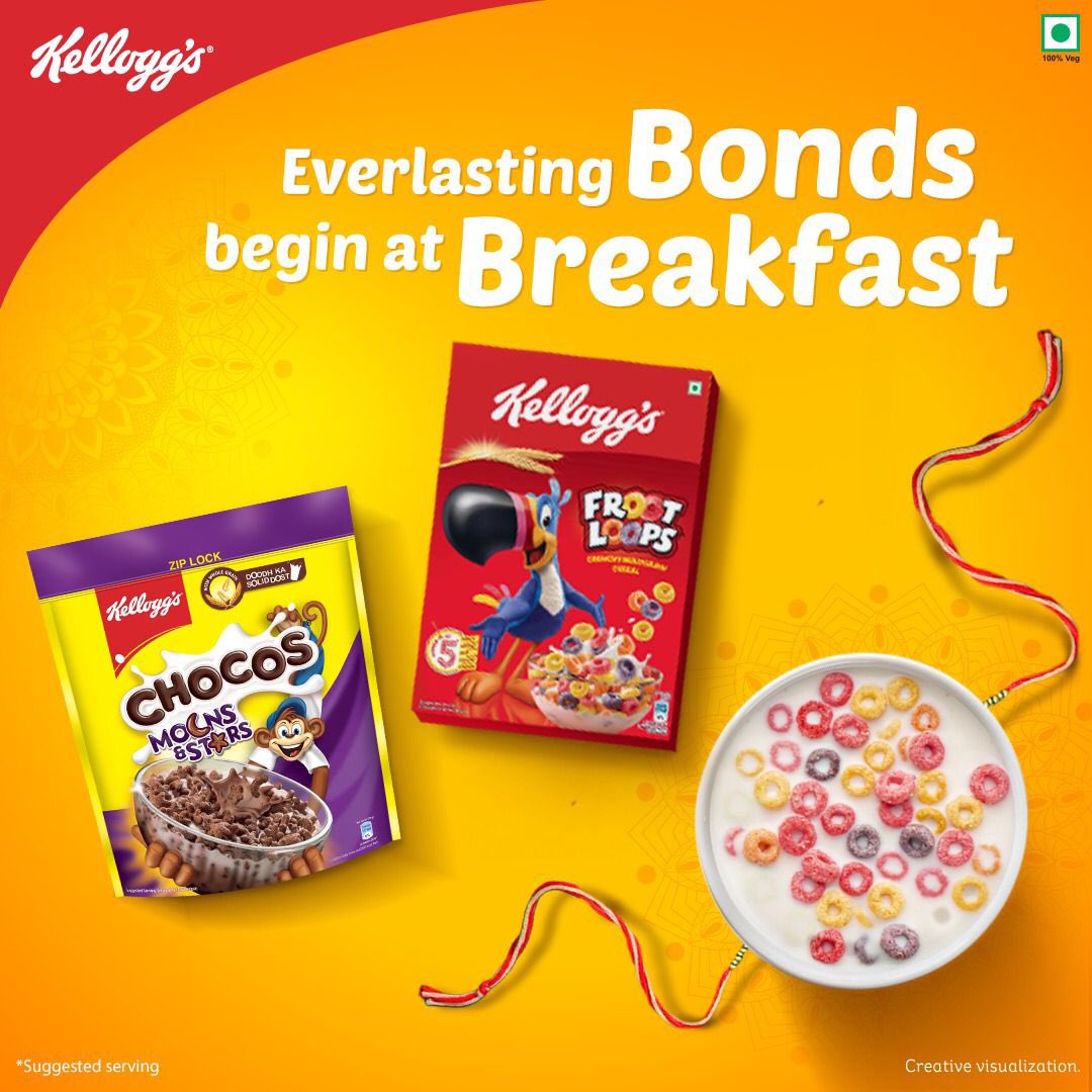 This Raksha Bandhan, celebrate the sibling bond that helps nourish your life.

#Kelloggs #Kelloggscereal #RakshaBandhan #Siblingbond