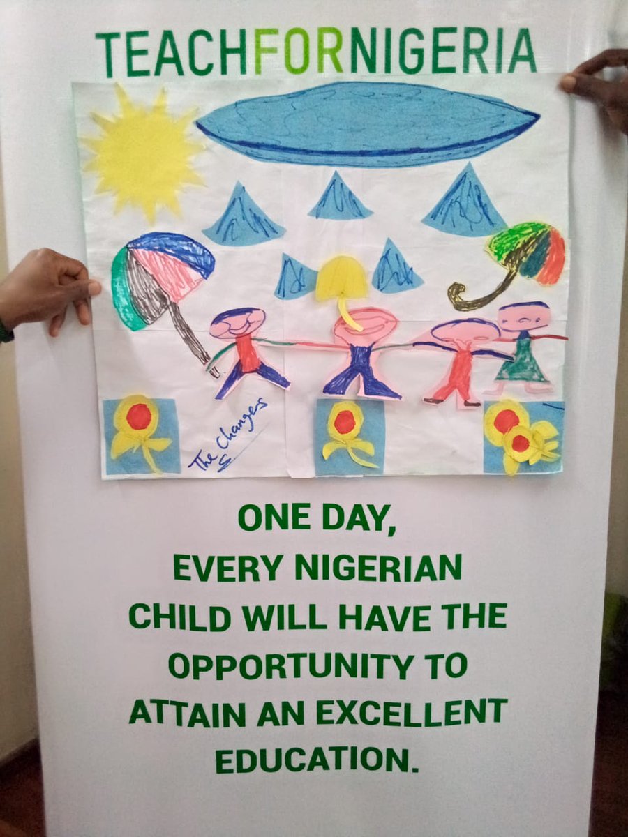 Beyond the gloomy clouds of problems precipitating the Nigerian educational system, <a href="/Teach4Nigeria/">Teach For Nigeria</a> fellows are umbrellas to shield learners from the limitations in our system. The sun will shine on us again! 

#teachfornigeria
#2022TFNpreserviceinstitute
#2022TFNPSTI
#Emerald