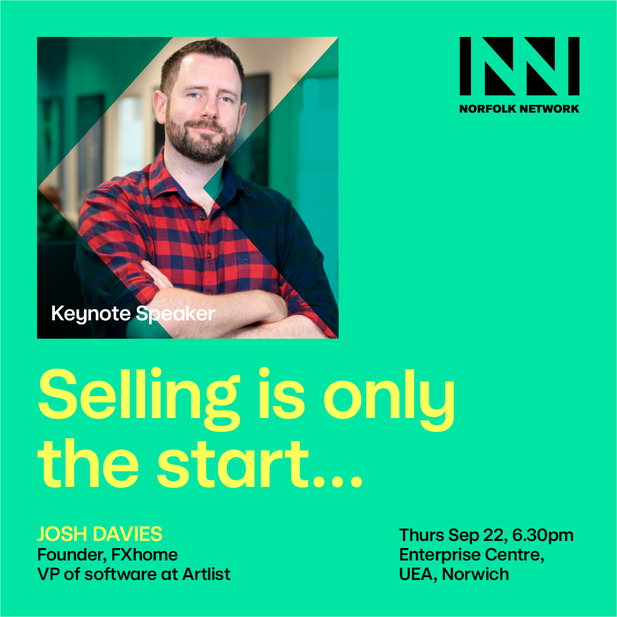 Norfolk Network (@norfolknetwork) on Twitter photo 📢 22nd Sept #Keynote: <a href="/ImJoshuaDavies/">Joshua Davies</a> <a href="/FXhome/">FXhome</a> <a href="/Artlist_io/">Artlist.io</a> with very interesting things to say on #hiring the right people, providing #meaningfulwork understanding #socialresponsibility #acquisition and #Norwich A BIG return to #networking
BOOK at tinyurl.com/mwh4zftp 📢 22nd Sept #Keynote: <a href="/ImJoshuaDavies/">Joshua Davies</a> <a href="/FXhome/">FXhome</a> <a href="/Artlist_io/">Artlist.io</a> with very interesting things to say on #hiring the right people, providing #meaningfulwork understanding #socialresponsibility #acquisition and #Norwich A BIG return to #networking
BOOK at tinyurl.com/mwh4zftp