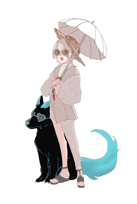 #上弦画夏い暑 