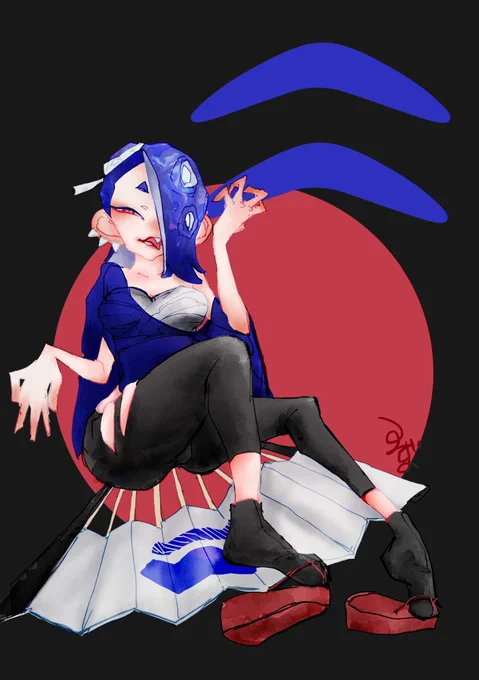 フウカがツボすぎて昨日からずっとフウカ描いてた 
