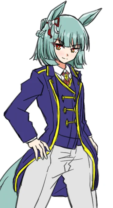 マーチの勝負服カッコよかったwip 