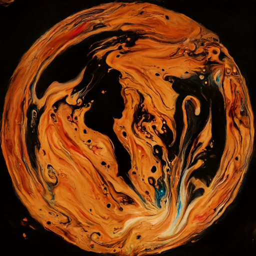 OakOrobic's tweet photo. I used a Greel kylix with Oedipus and the Sphinx to start #paintpourdiffusion the images it generates are stunning #paintpour #discodiffusion #AIart https://t.co/GqPKPT1nFw