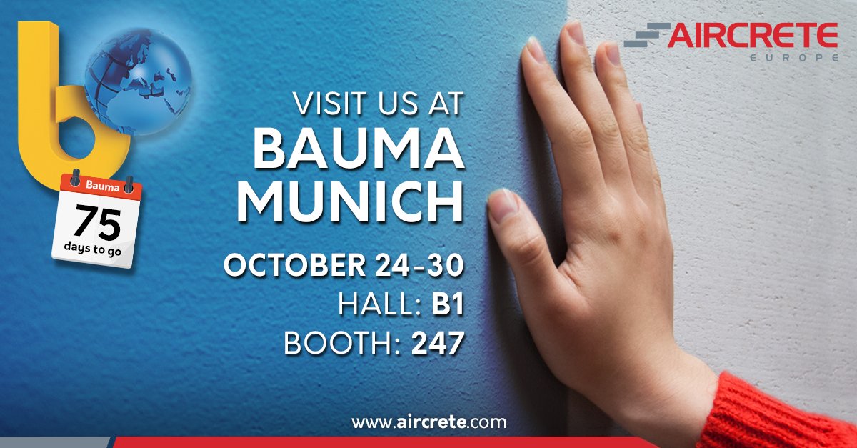 AircreteEurope's tweet photo. #bauma #Aircrete #countdown https://t.co/2usfztPY07