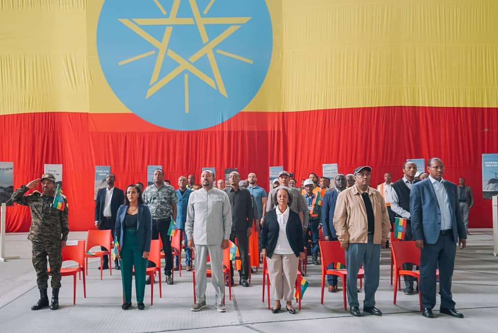 FdreService's tweet photo. Congratulations to all Ethiopians! 🇪🇹
The second turbine of GERD started generating electricity. GCS extends its heartfelt gratitude to all who worked tirelessly on the project, supported the initiative and defended the national interest of Ethiopia. https://t.co/zaSHdondzF