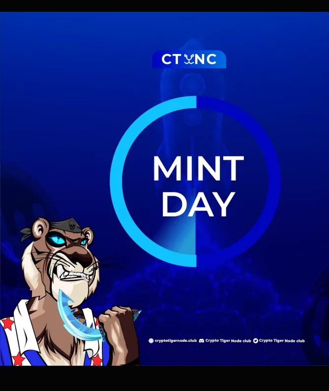 🎯🎊🔊📢 The day we've been waiting for is here 🥰.
#CTNC crypto tiger minting is live☺️ .
Join our community to mint your crypto tiger 🐯 discord.gg/H57DmQpksf
#CTNC #NFT $CML