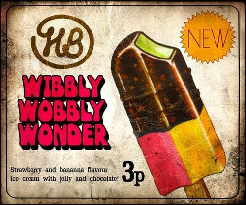 tierneysimon's tweet photo. The history of Irish ice pops, a thread: 

The Wibbly Wobbly Wonder was launched by HB in Dublin in 1974 as a cost saving measure, because half of it was made up of jelly which was cheap to make. It cost just 3 pence. 1/5 https://t.co/9Xz3bVzhFy