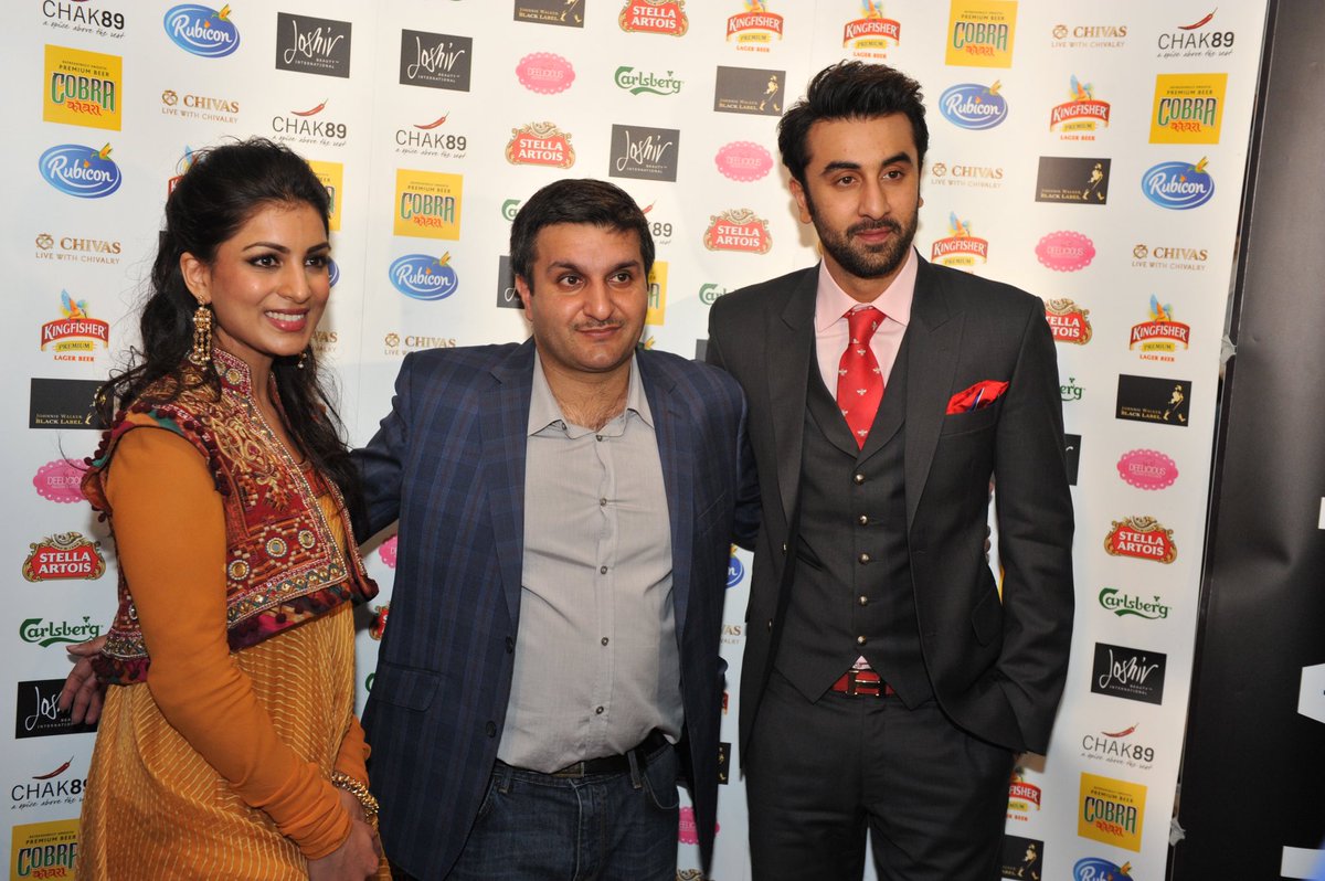 Our director <a href="/FrankKhalidUK/">Frank Khalid OBE</a> with Bollywood actor Ranbir Kapoor at <a href="/Chak89Spice/">Chak89 Restaurant</a>.