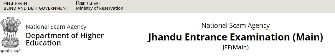 #JEEMains2022 
#jeestudentswantsjustice
#JEEAspirantsFutureMatters
#JEEMains2022ExtraAttempt
#JEEMain2022 

Reality of Jee , NTA and Government 

We want justice