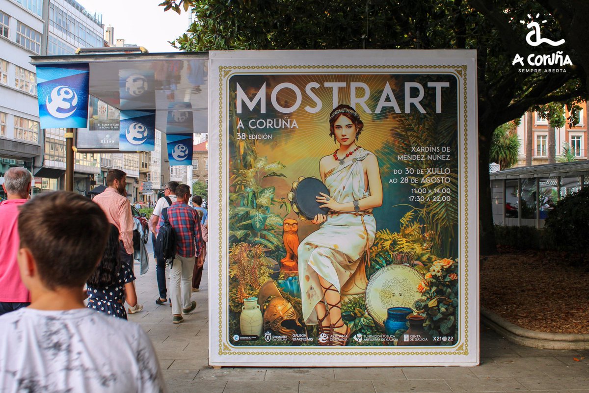 CorunaTurismo's tweet photo. During the whole month of August in #ACoruña you can enjoy #Mostrart, the reference #craft fair in #Galicia.
In the gardens of Méndez Núñez you can find exclusive pieces, perfect for taking home a great souvenir of the city.✨
#VisitCoruna https://t.co/rGvAM0CLr3