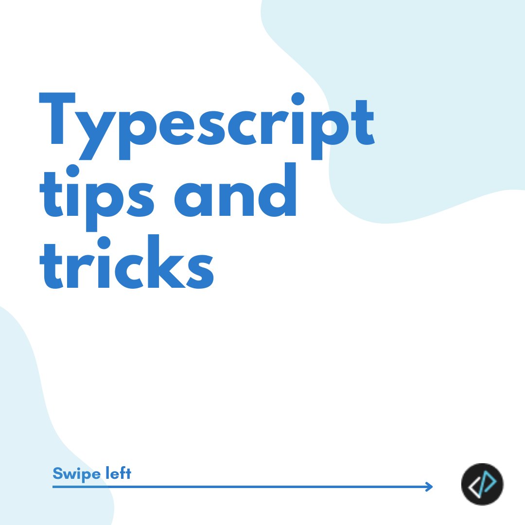 codeparva's tweet photo. Wondering if you can type less and get the most out of it?

Here are a few Typescript tips &amp; tricks to make your life much easier.

Follow us / Stay tuned for more.

visit us on https://t.co/pMmavUH2W3   

#typescript #tips #hacks #angular #webdevelopment https://t.co/oYdBwHyu9V