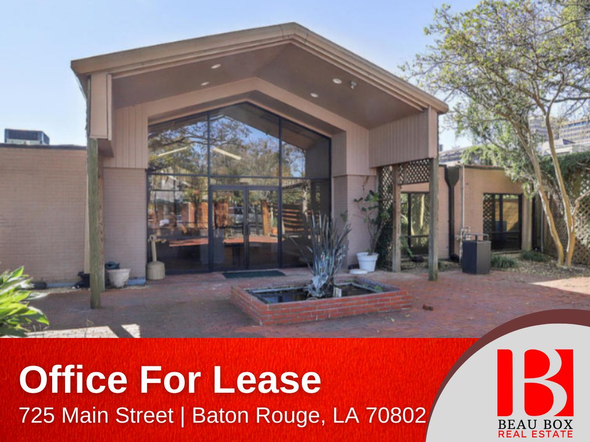 BeauBoxRE's tweet image. Office For Lease
725 Main Street | Baton Rouge, LA 70802

Property Details 👇
cutt.ly/bZ2Xgoj
📞  225.237.3343

#batonrouge #commercialpropertyforsale #commercialrealestate #beaubox #realestate #neworleans